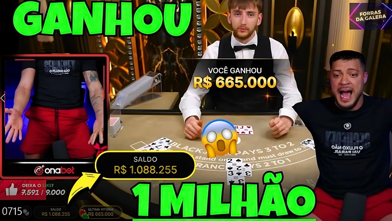 CEROL GANHOU E SACOU 1 MILHÃO AO VIVO NO BLACKJACK 🌽