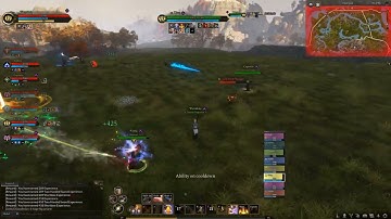 Ashes of Creation - 8v8 PvP - Alpha 2 Cleric Gameplay - Clash over Grind Turf - Guild Axiom -