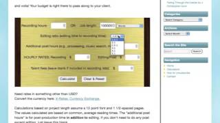 The VOMO Production Budget Calculator screenshot 3