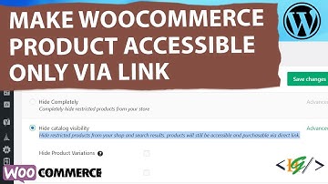 How to Make WooCommerce Product Accessible Only via Link / URL in WordPress