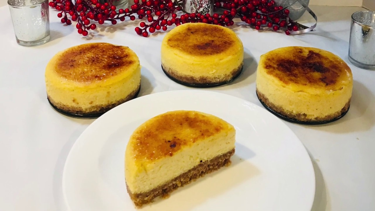 Eggnog Crème brûlée Mini Cheesecakes YouTube