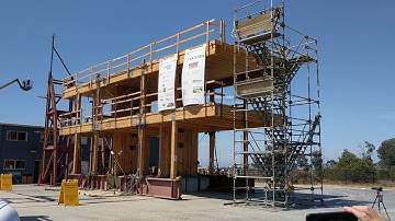 Shake table test of a 2-story Mass Timber building