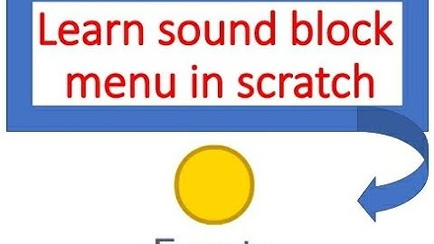 Learn about events block in scratch
