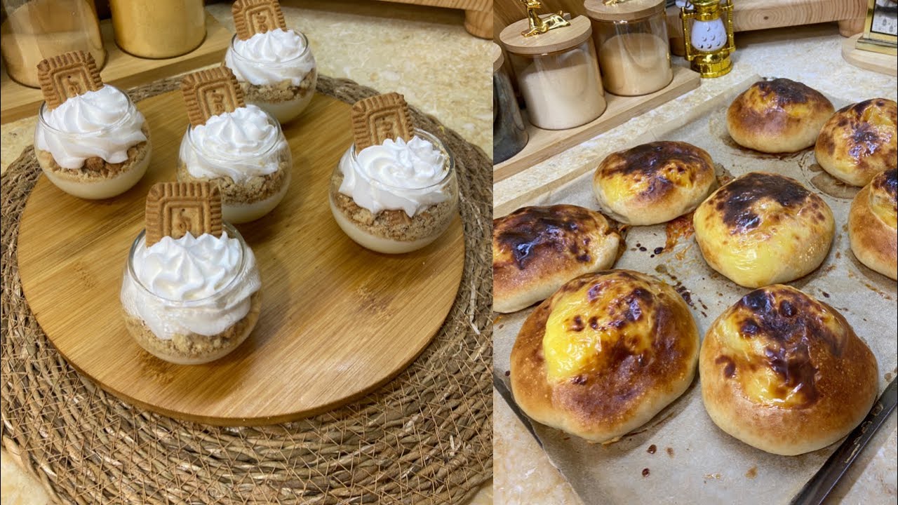 خبيزات محشيين بعجينة قطنية 👌👌 مع تحلية فانيليا تقطر بالبنة و تقطع كمية كبيرة ماتراطوش 💯💯