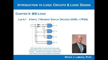 Lab 6.1  - 4-Input, 7-Segment Display Decoder (VHDL + FPGA)