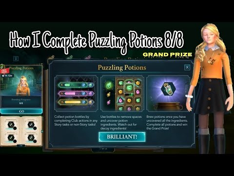 How I Complete Puzzling Potions 8/8 Harry Potter Hogwarts Mystery - YouTube