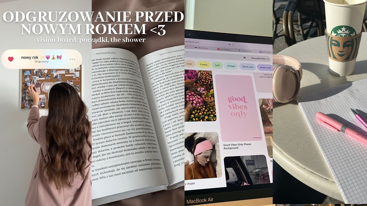 odgruzujmy się razem przed nowym rokiem| visionboard, produktywny dzień, przygotowania na 2024