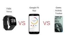 FitBit Versa Smartwatch Vs Google Fit App Vs Gems Activity Tracker from Target