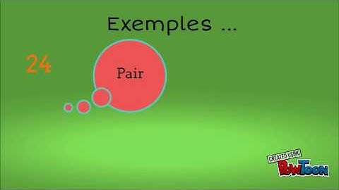 Les nombres pairs et impairs