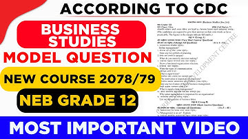 pdf in description :Grade 12 Business Studies Model question 2078|model question 2078