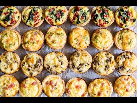 Mini Quiche 4 Ways - YouTube