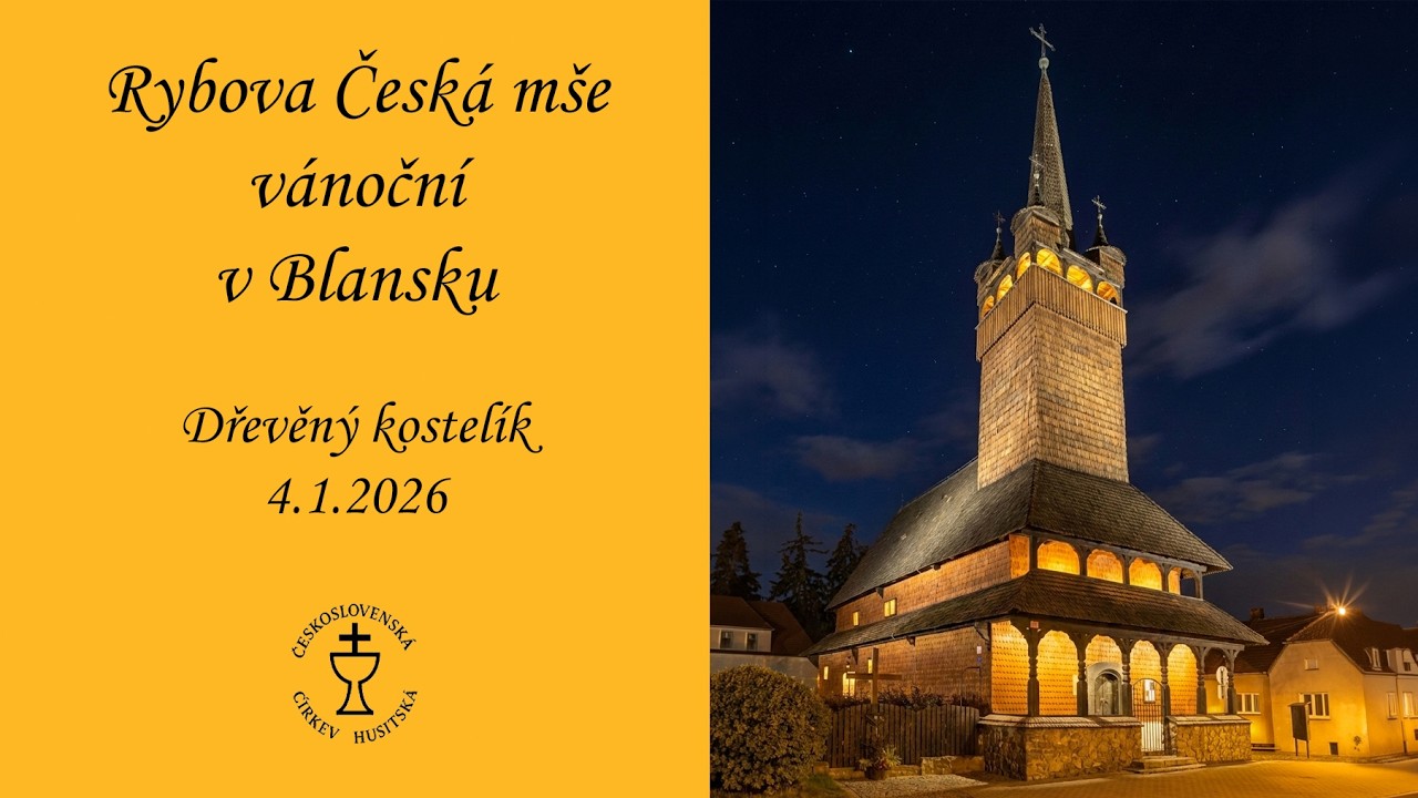 🎄 ✨Vánoční mše v unikátním dřevěném kostelíku: Ryba v Blansku🎄 ✨