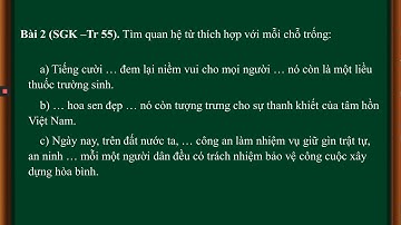 LTVC lớp 5 - Tuần 23 - Trang 54 - Nối các câu ghép bằng quan hệ từ