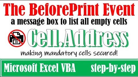 Run cell address as variable in Excel VBA
