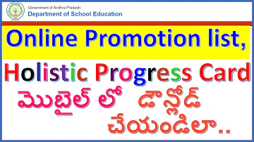 AP | How to download online promotion list and holistic progress card in mobile easily