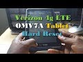 Rinitialisation matrielle de la tablette verizon 4g lte omv7a