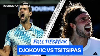“Magnificent!” 🤯 | This Djokovic-Tsitsipas Tiebreak at Roland Garros was INSANE | Eurosport Tennis