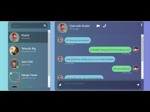 Pro Chat using HTML and CSS with source code - YouTube