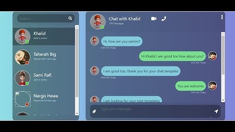 Pro Chat using HTML and CSS with source code