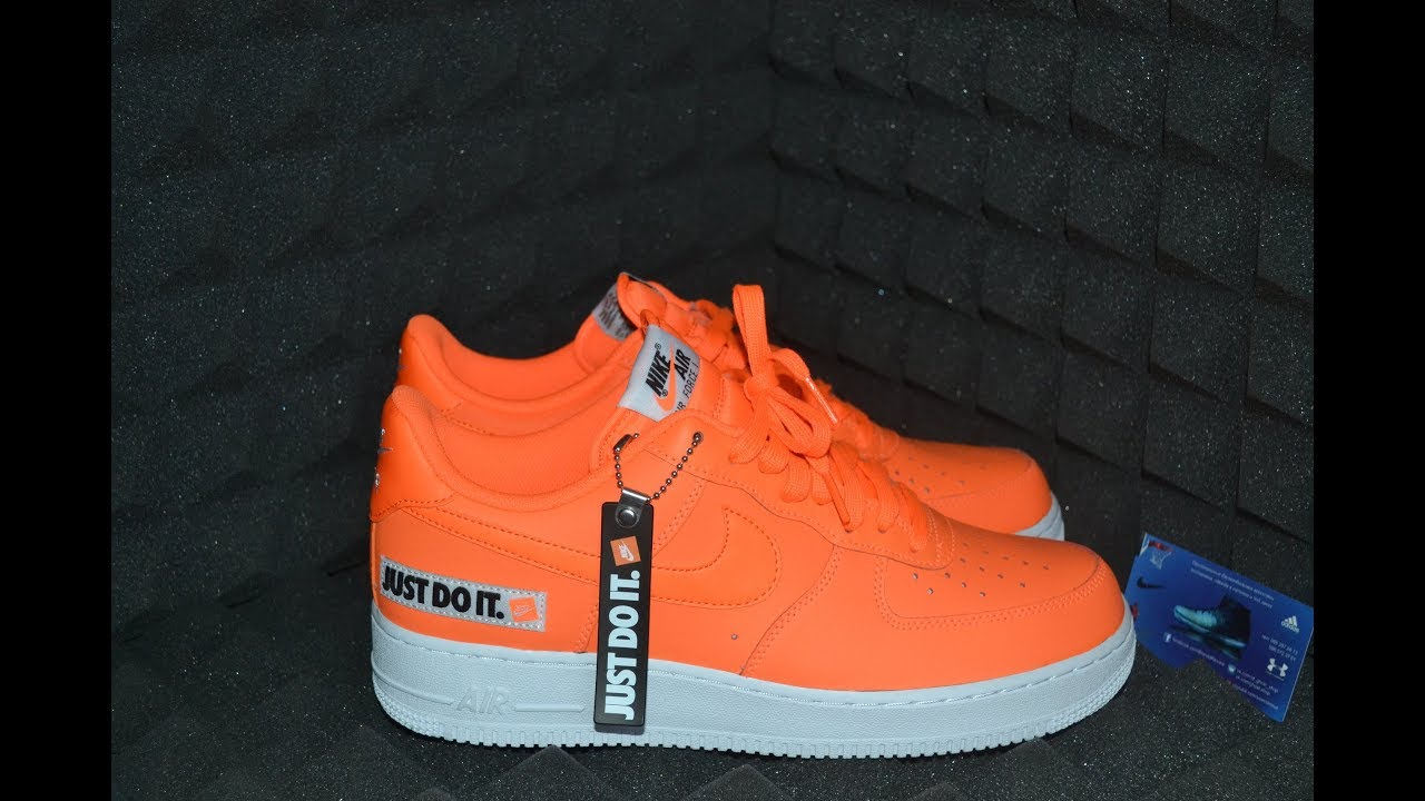 nike air force 1 just do it pack orange