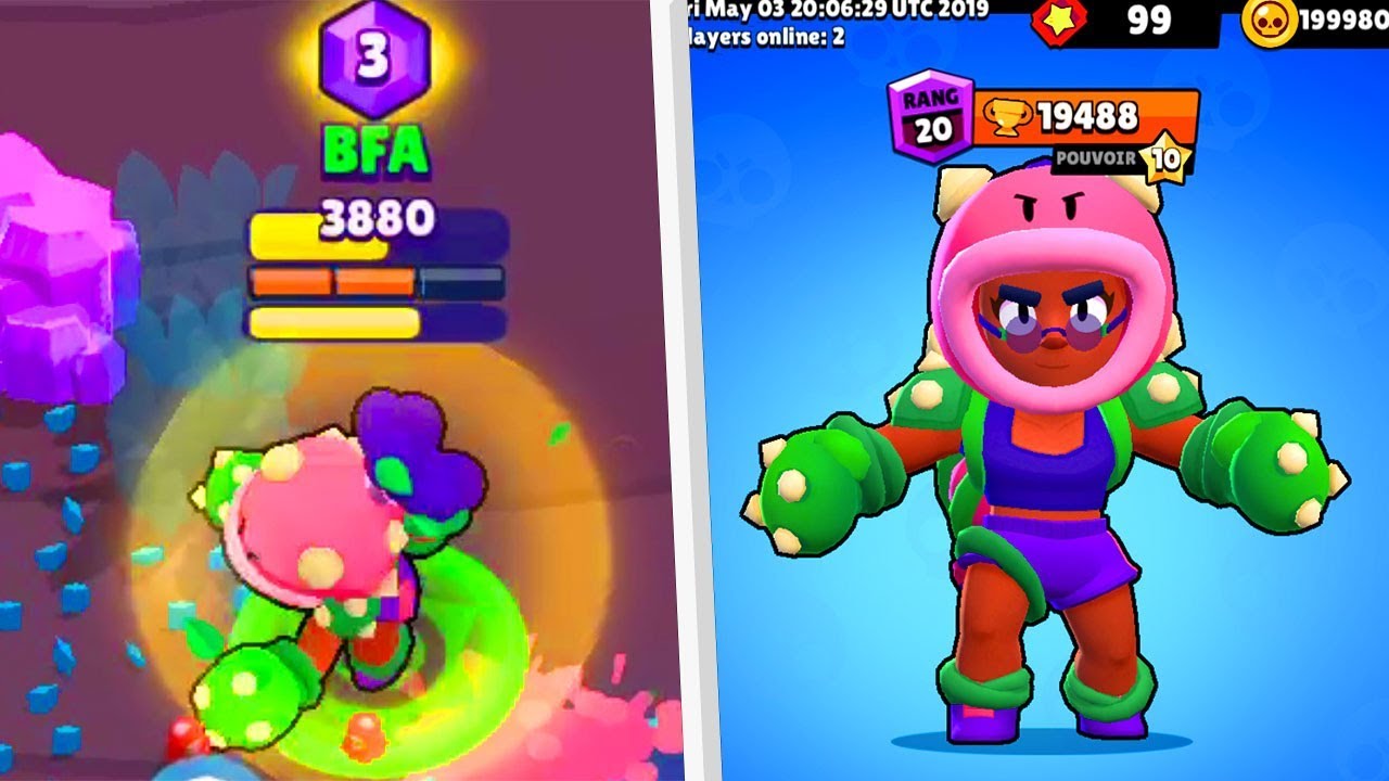 JE JOUE AVEC LE NOUVEAU MEILLEUR BRAWLER ROSA DE BRAWL ...