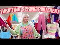 Thrifting my SPRING PINTEREST BOARD + Dopamine Dressing and Try on Thrift Haul 2023
