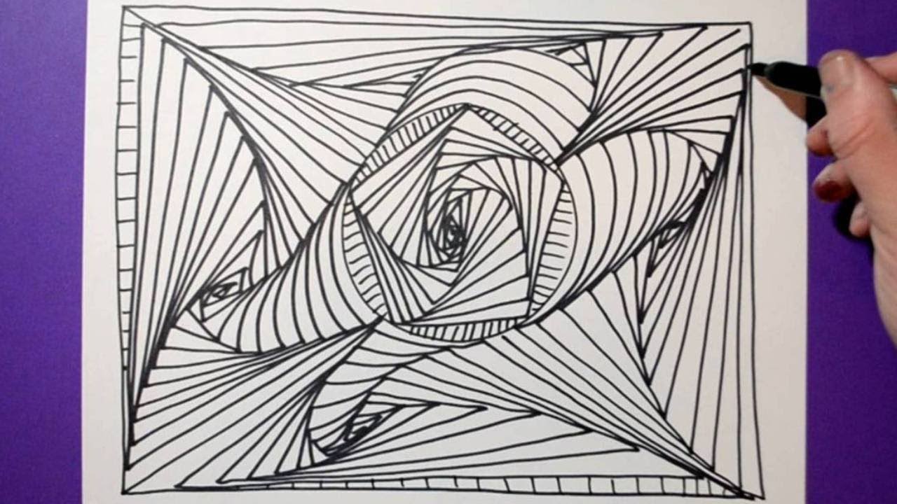 abstract drawing for beginners