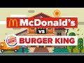 McDonald's vs Burger King - What Is The Difference? Fast Food Restaurant Comparison