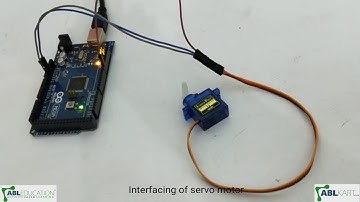 Interfacing of servo motor with arduino mega