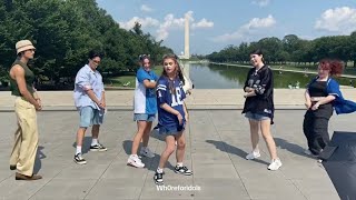 & Surprised A Dance Crew Covered Ateez Work At The Lincoln Memorial, Washington