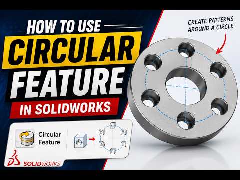 SOLIDWORKS Circular Pattern Tutorial | Master Circular Feature in Just Minutes!