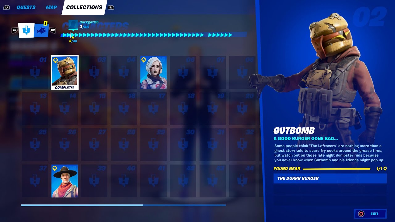 Gutbomb Location The Durrr Burger Fortnite Season 6 Character Npc Collection 02 Youtube