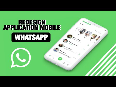 WHATSAPP REDESIGN (MINIMALISTE) | ADOBE XD