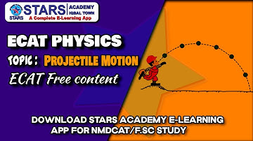 Projectile Motion FSC  Physics | ECAT  Mathematics  | by  #starsacademylahore