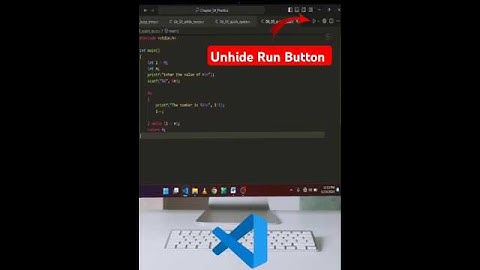 How to reveal the hidden run button in VS Code!👀🚀#RunButton