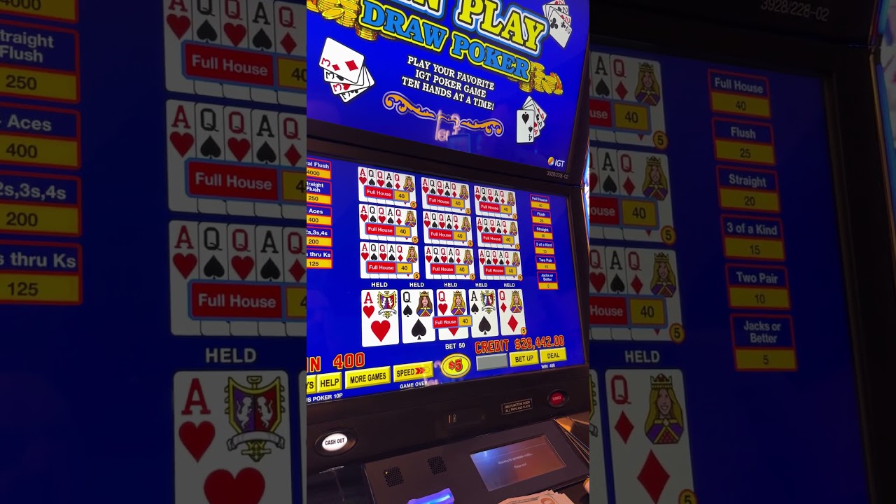 $250 a spin small video poker session 