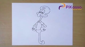 How to Draw Squidward step by step Easy