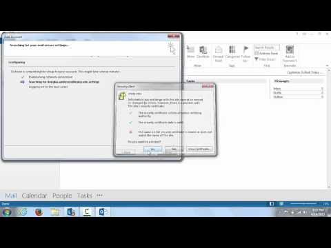 Setting Up Lesley Email in Outlook 2013 on a PC