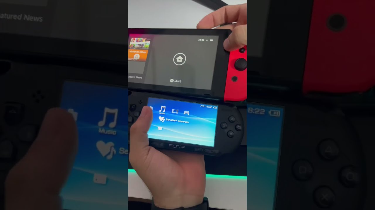 Switch vs PSP Boot Up Speed Comparison - (Shocking!) #psp #short