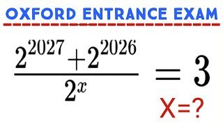 Only 1% Can Solve This Exponential Equation 😱 | Find x