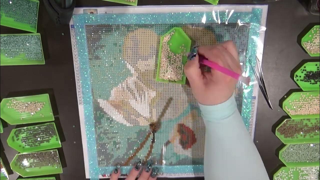 Dollarama Flower Canvas Diamond Painting Part 2/5 YouTube