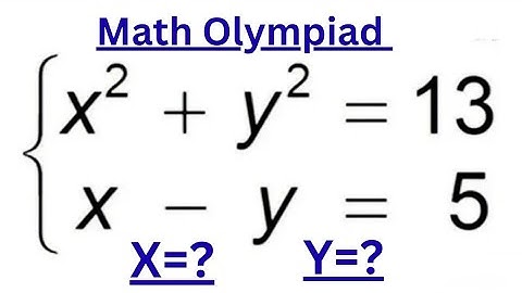 Germany | Can you solve this? | Maths Olympiad (x,y) = ? 