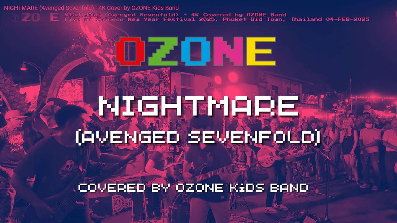 NIGHTMARE (Avenged Sevenfold) - 4K Cover by OZONE Kids Band