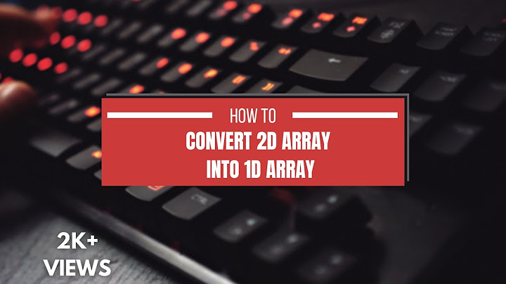 How to convert 2D array into 1D array in c++| Most Asked Questions in exams