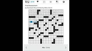 WSJ Crossword for Saturday April 11, 2026 by Randolph Ross