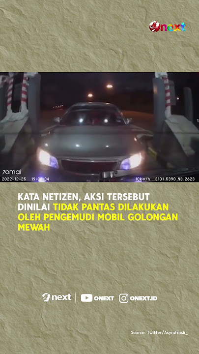 Mobil Mewah Ini Berusaha Curang, Masuk Tol Dengan Cara Gratis | Onext Short