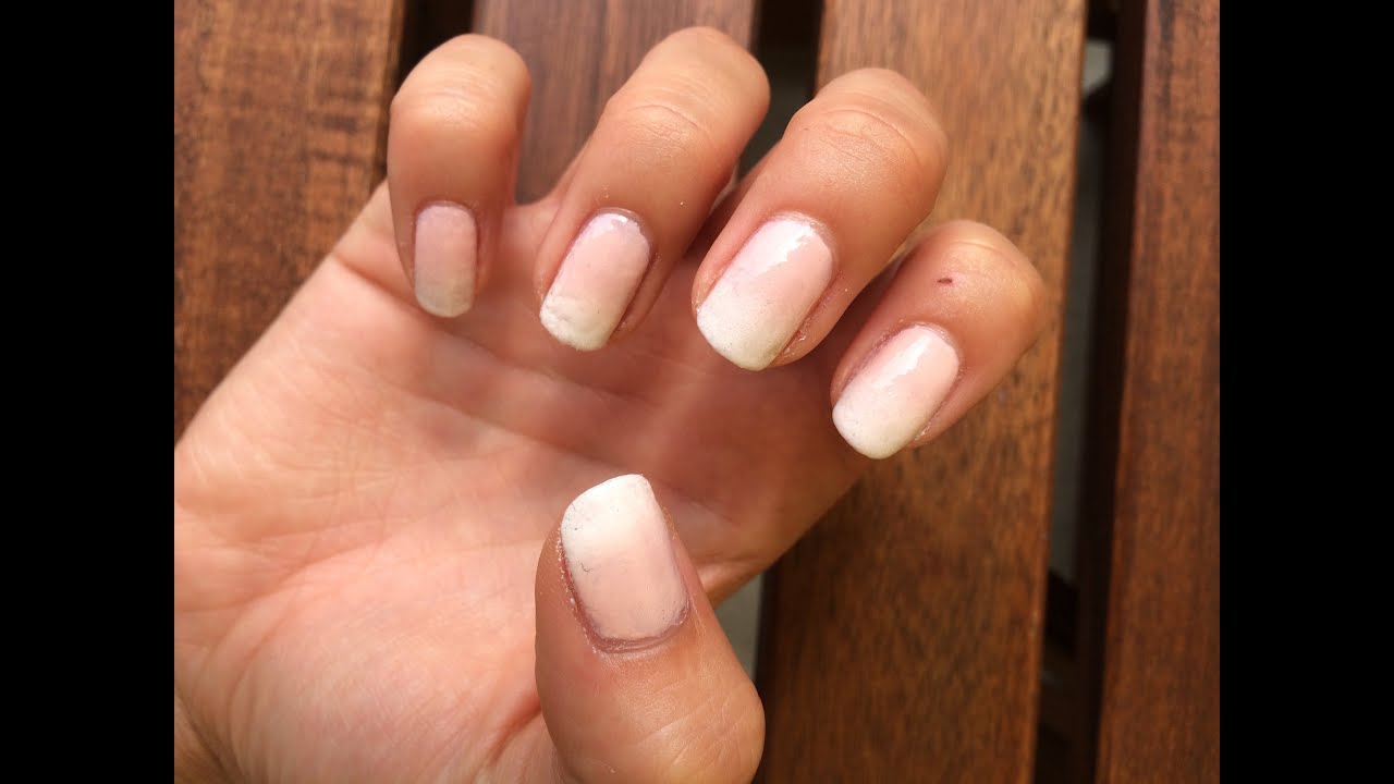 French Ombre Naildesign Baby Boomer White Nude Youtube