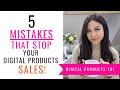 5 Big Mistakes To Avoid When Selling Digital Products In 2023! | Digital Products For Beginners