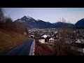 How the night falls in the Alps