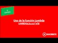 Uso de la función Lambda()